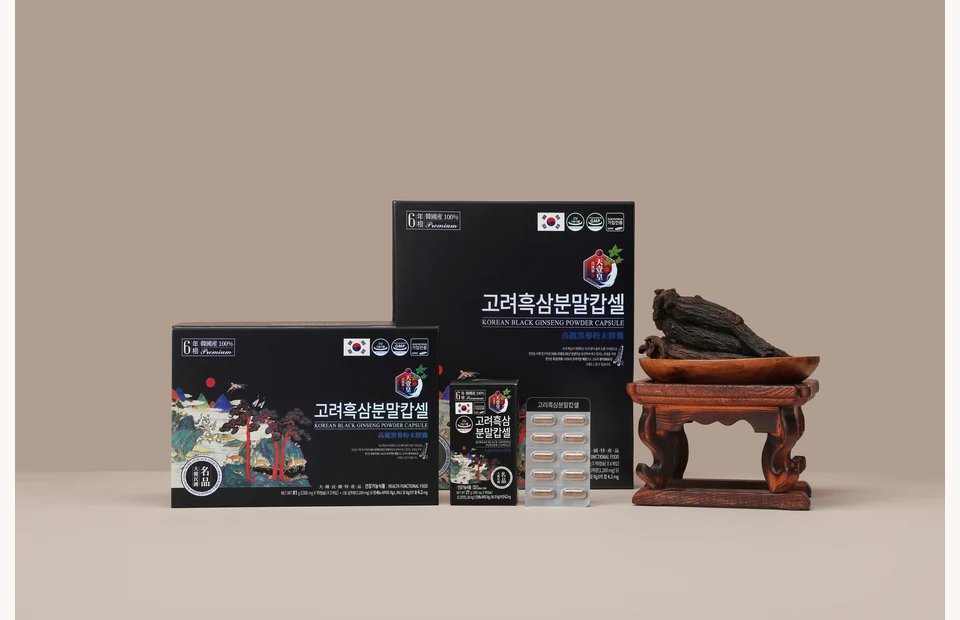 Korean Black Ginseng Powder Capsules