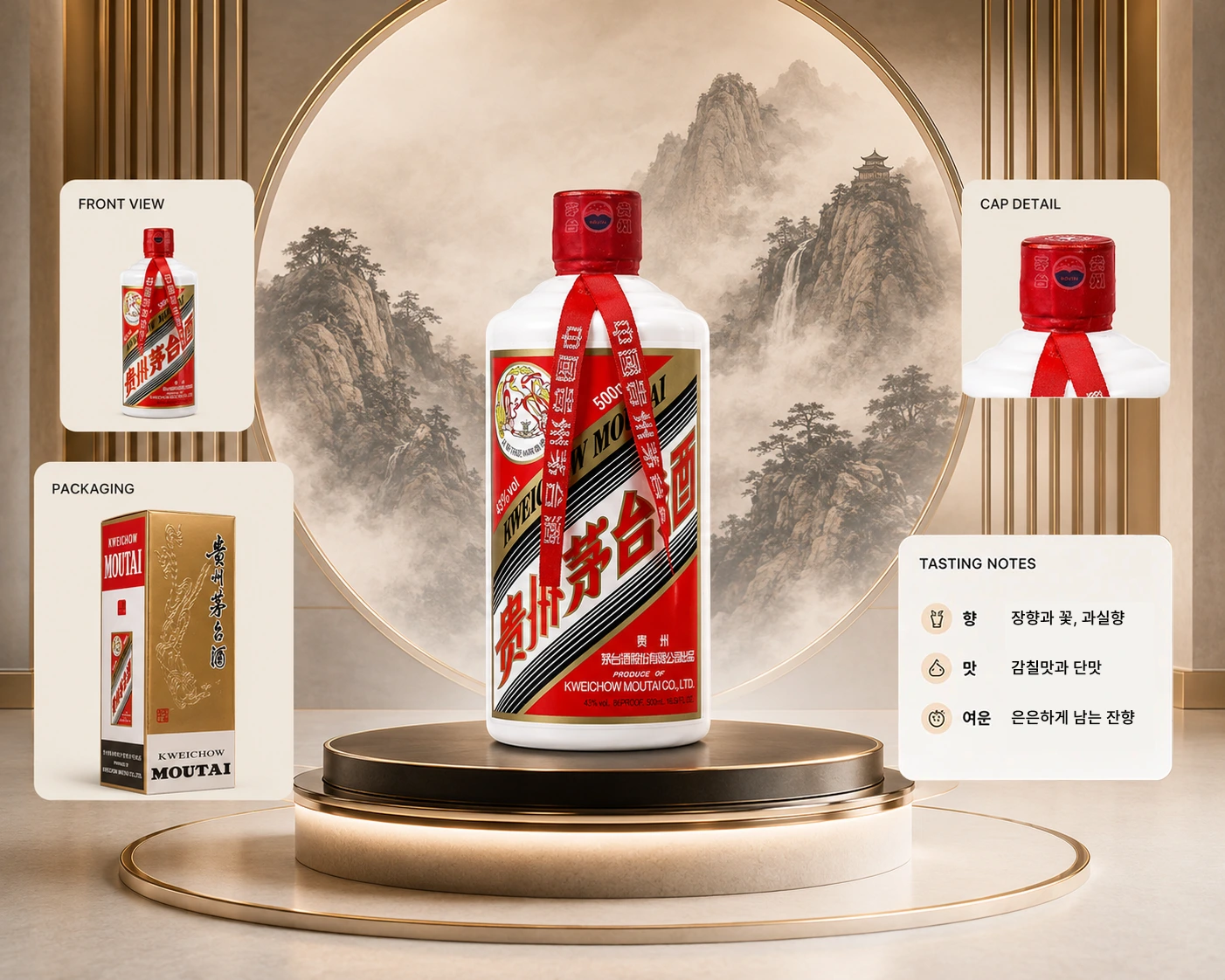 Moutai Feitian 53% product showcase
